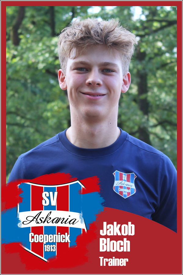 Jakob Bloch (Junior Assistent 3.E-Junioren 2024/2025)